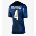 Brasil Marquinhos #4 Bortedrakt Dame VM 2026 Korte ermer